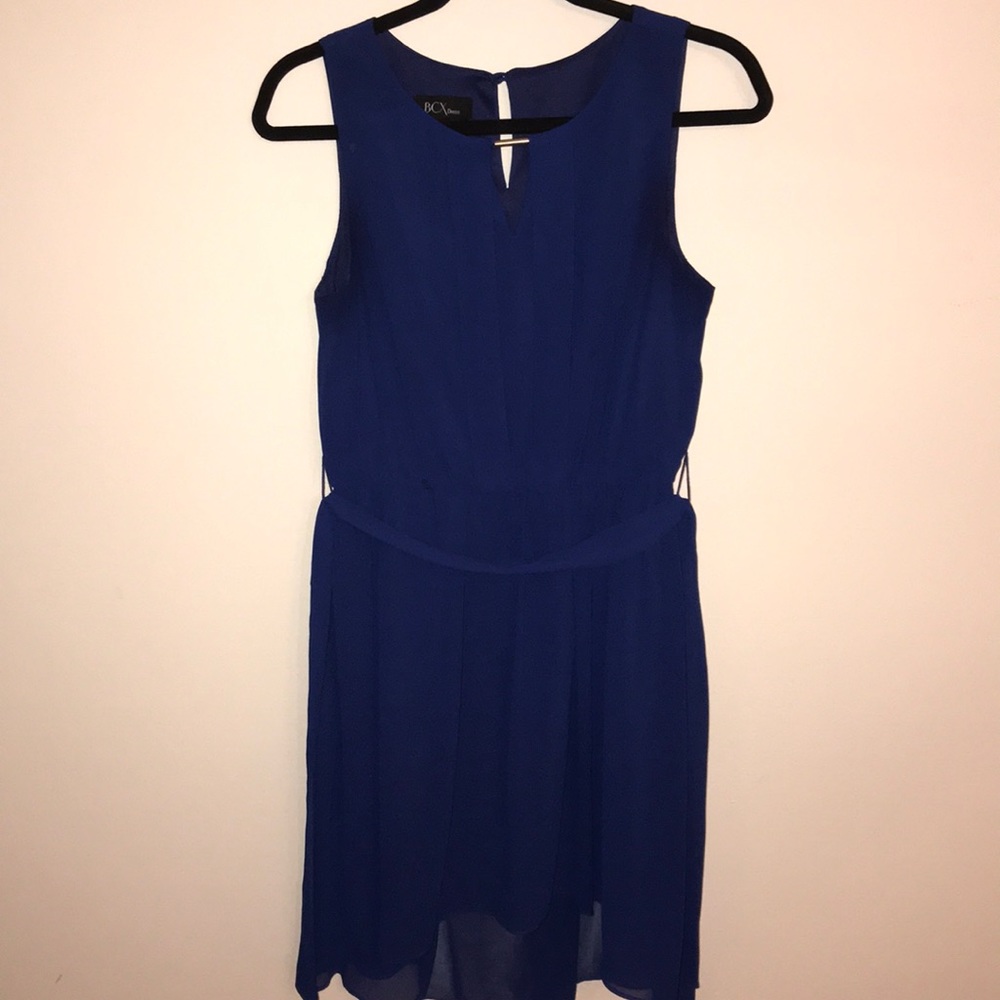 Royal blue high low dress